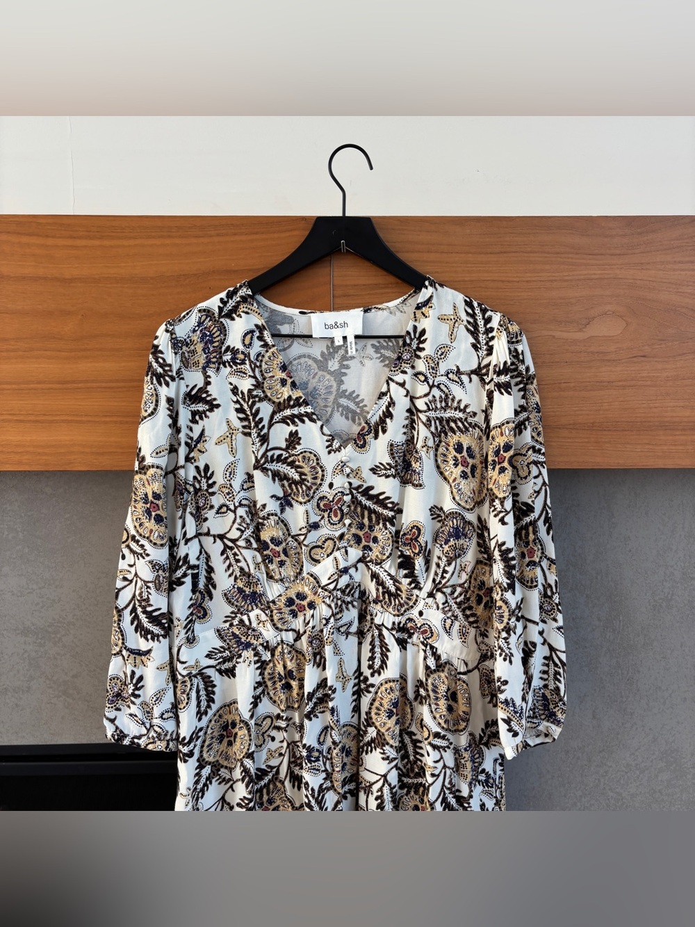Ba&Sh Volver Robe Dress, Size L - Picture 3 of 13